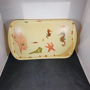 Vintage MCM Rexilite by Eubanks Fiberglass Serving Tray 14in x 8in
